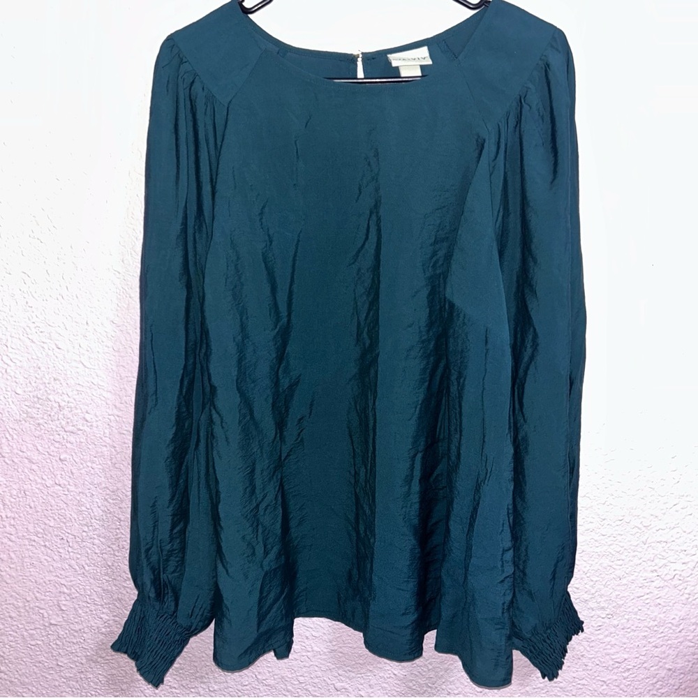 Ava & Viv Deep Teal Blouse